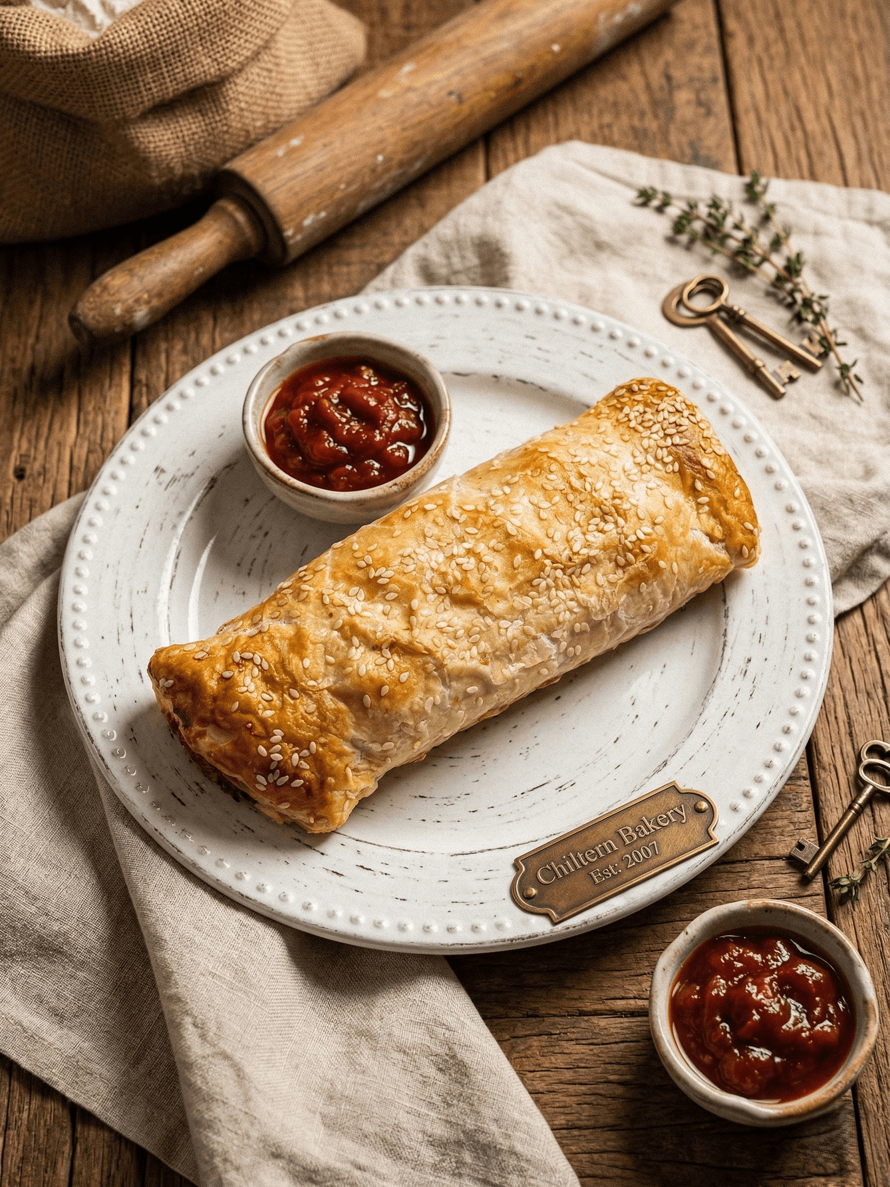 The Sesame Crusted Sausage Roll